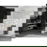 Mexen Kioto+ душова стена с Walk-in рафт 70 x 200 см, бял модел, златна четка - 800-070-121-55-85