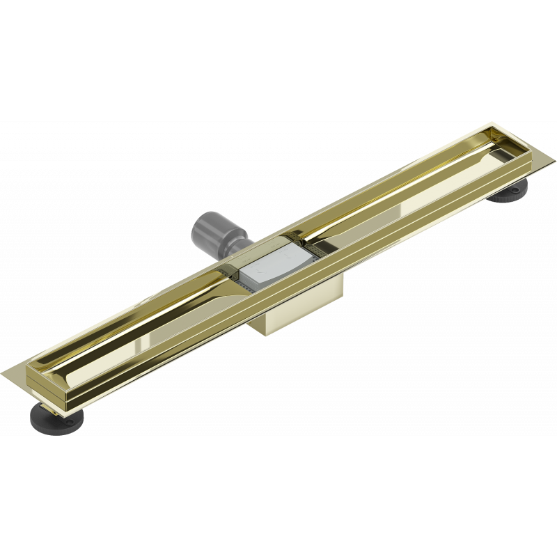 Mexen Flat корпус за линейно оттичане 70 см, златист - 1515070