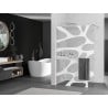 Mexen Kioto+ душова стена с рафт Walk-in 100 x 200 см, бял модел, четкан никел - 800-100-121-97-97