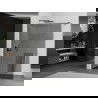 Mexen Kioto+ душ параван с рафт Walk-in 90 x 200 см, графит, четка gun gray - 800-090-121-66-40
