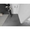 Mexen Kioto+ стена за душ кабина с Walk-in рафт 90 x 200 см, черен мотив, четкан никел - 800-090-121-97-77