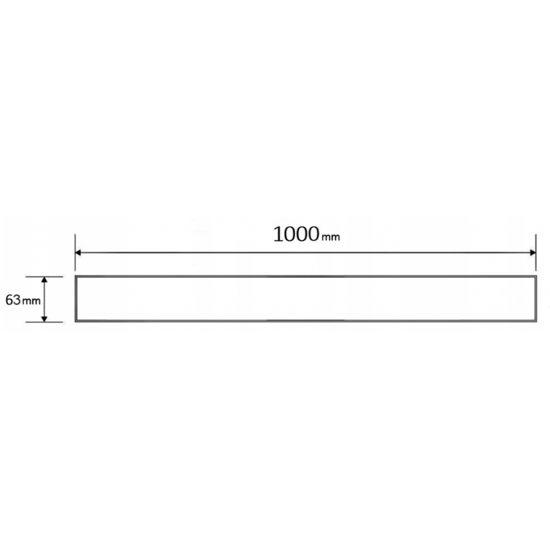 Mexen Flat M03 покритие за линеен сифон 100 см, инокс - 1022100