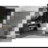 Mexen Kioto+ душ кабина с U-образна стена 90 x 200 см, графит, четкан никел - 800-090-121-97-40