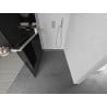 Mexen Kioto+ стена за душ с рафт Walk-in 110 x 200 см, графит, четкан никел - 800-110-121-97-40