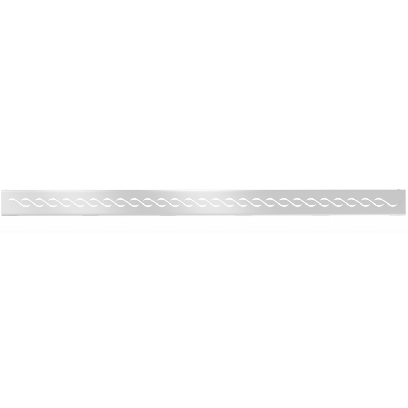 Mexen Flat M18 маскировка за линеен отвод 100 см, инокс - 1023100