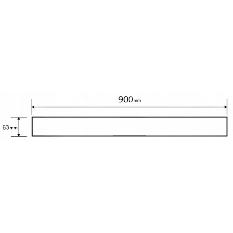 Mexen Flat M15 маскировка за линейни сифони 90 см, инокс - 1024090