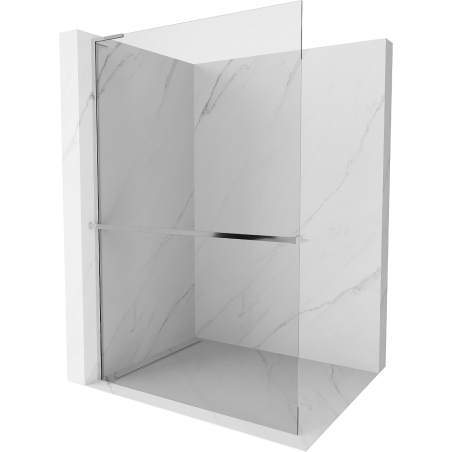 Mexen Kioto+ L стена за душ с ниша Walk-in 85 x 200 см, прозрачна, хром - 800-085-123-01-00