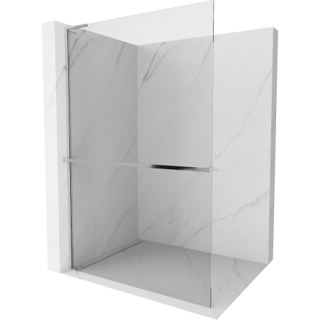 Mexen Kioto+ L стена за душ с рафт Walk-in 95 x 200 см, прозрачен, хром - 800-095-123-01-00