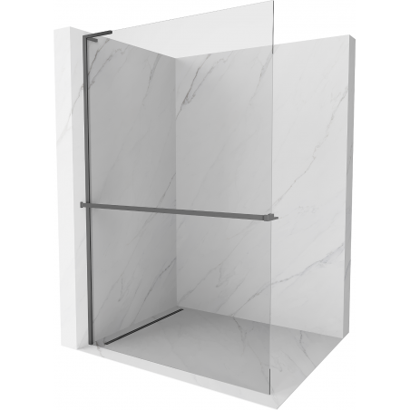 Mexen Kioto+ L душ кабина с рафт Walk-in 85 x 200 см, прозрачен, gun metal - 800-085-123-95-00