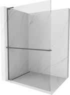 Mexen Kioto+ L душ кабина с рафт Walk-in 85 x 200 см, прозрачен, gun metal - 800-085-123-95-00