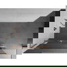 Mexen Kioto+ L стена за душ с рафт Walk-in 70 x 200 см, прозрачен, brushed мед - 800-070-123-65-00