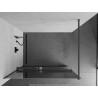 Mexen Kioto+ преграда за душ с рафт Walk-in 140 x 200 см, огледало, gun metal - 800-140-121-95-50