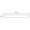 Mexen Flat M13 капак 2в1 за линеен сифон 80 cm, черен - 1719080