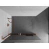 Mexen Kioto+ L душова стена с рафт Walk-in 100 x 200 см, прозрачен, розово злато - 800-100-123-60-00
