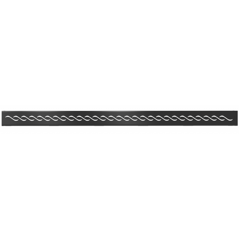 Mexen Flat M18 декоративна решетка за линеен отток 80 см, черна - 1723080