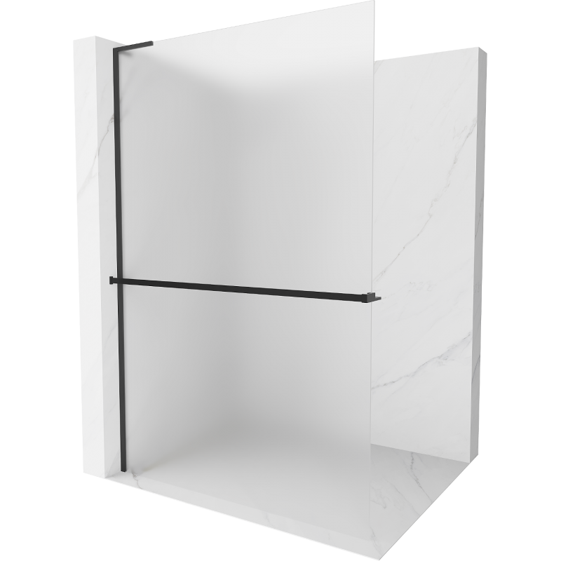 Mexen Kioto+ L душ панел с рафт Walk-in 100 x 200 см, матиран, черен - 800-100-123-70-30
