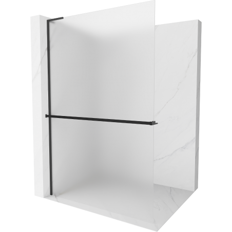 Mexen Kioto+ L душ панел с рафт Walk-in 100 x 200 см, матиран, черен - 800-100-123-70-30