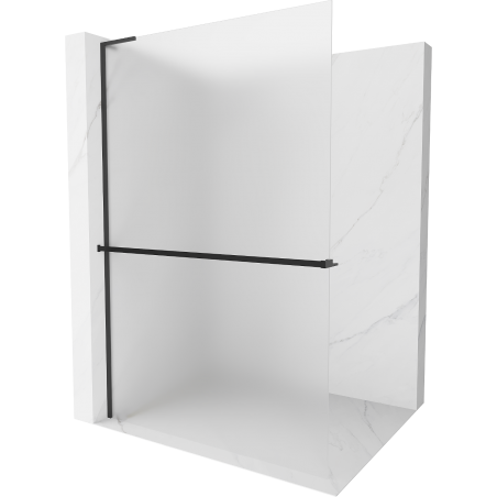 Mexen Kioto+ L душовa стена с рафт Walk-in 80 x 200 см, матиран, черен - 800-080-123-70-30