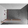 Mexen Kioto+ L душ стена с рафт Walk-in 90 x 200 см, мразовита, розово злато