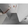 Mexen Kioto+ L душ стена с рафт Walk-in 90 x 200 см, мразовита, розово злато
