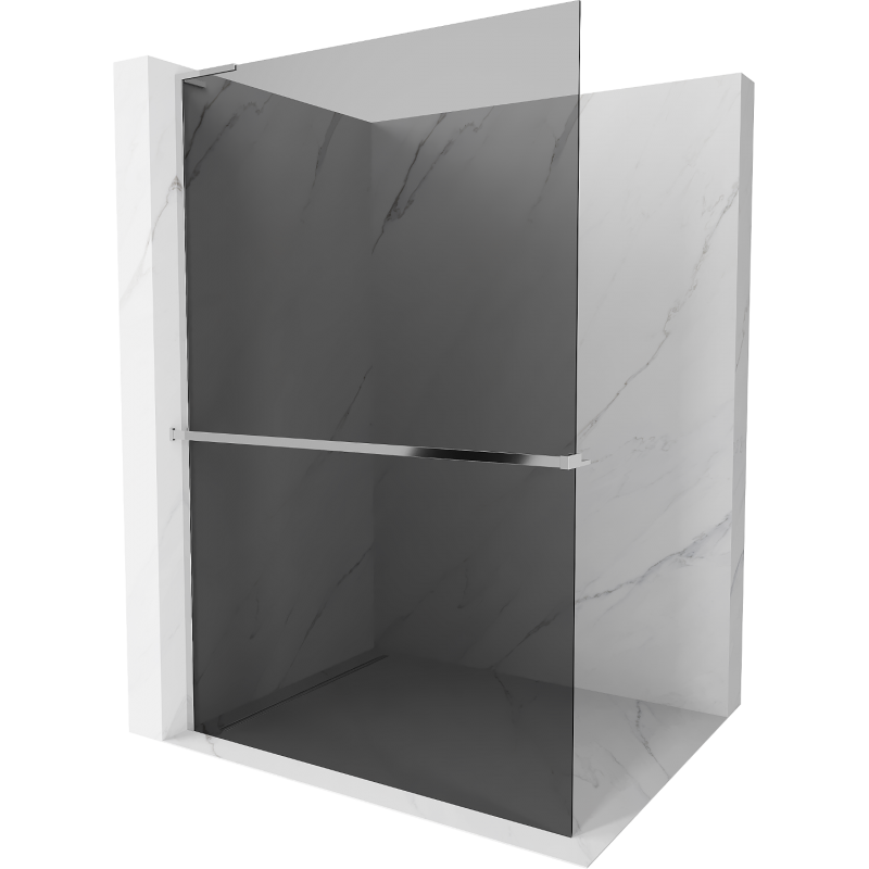 Mexen Kioto+ L душ кабина с рафт Walk-in 70 x 200 см, графит, хром - 800-070-123-01-40