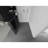 Mexen Kioto+ L душова стена с рафт Walk-in 100 x 200 см, графит, хром - 800-100-123-01-40