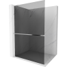 Mexen Kioto+ L душова стена с рафт Walk-in 100 x 200 см, графит, хром - 800-100-123-01-40