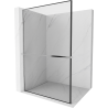 Mexen Kioto+ L душ кабина с рафт Walk-in 100 x 200 см, черен мотив, хром - 800-100-123-01-70