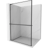 Mexen Kioto+ L душова стена с рафт Walk-in 90 x 200 см, черен модел, черен - 800-090-123-70-70
