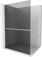 Mexen Kioto+ L душова стена с рафт Walk-in 70 x 200 см, графит, четкан никел - 800-070-123-97-40