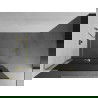 Mexen Kioto+ L душ панел с рафт Walk-in 120 x 200 см, графит, златист - 800-120-123-50-40