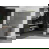 Mexen Kioto+ L душ стенд с рафт 90 x 200 см, графит, златен четкан - 800-090-123-55-40