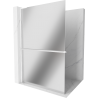 Mexen Kioto+ L стена за душ с рафт Walk-in 90 x 200 см, огледало, бяла - 800-090-123-20-50