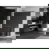 Mexen Kioto+ L стена за душ с рафт Walk-in 80 x 200 см, огледало, хром - 800-080-123-01-50