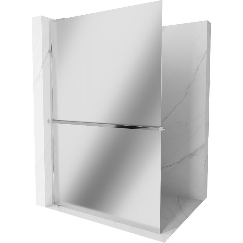 Mexen Kioto+ L душ кабина с рафта Walk-in 90 x 200 см, огледало, хром - 800-090-123-01-50