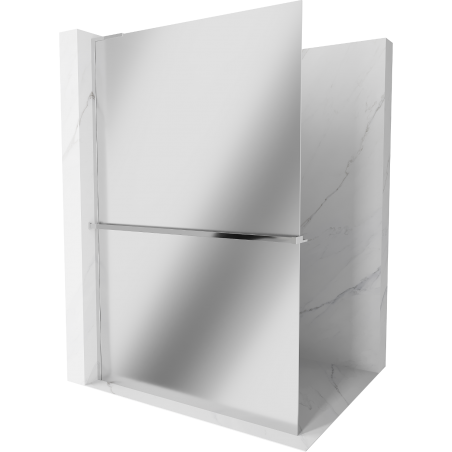 Mexen Kioto+ L душ кабина с рафта Walk-in 90 x 200 см, огледало, хром - 800-090-123-01-50