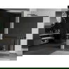 Mexen Kioto+ L стена за душ с рафт Walk-in 80 x 200 см, огледало, черен - 800-080-123-70-50