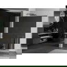 Mexen Kioto+ L стена за душ с рафт Walk-in 80 x 200 см, огледало, gun gray с четкане - 800-080-123-66-50