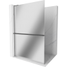 Mexen Kioto+ L душ параван с рафт Walk-in 90 x 200 см, огледало, сив бронз - 800-090-123-66-50