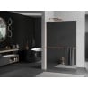 Mexen Kioto+ L стена за душ с рафт Walk-in 100 x 200 см, огледало, полирана мед - 800-100-123-65-50