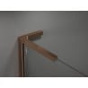 Mexen Kioto+ L стена за душ с рафт Walk-in 110 x 200 см, огледало, розово злато - 800-110-123-60-50