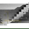 Mexen Kioto+ L душ кабина с рафт Walk-in 80 x 200 см, огледало, златна - 800-080-123-50-50