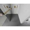 Mexen Kioto+ L душ кабина с рафт Walk-in 120 x 200 см, огледално, златно - 800-120-123-50-50