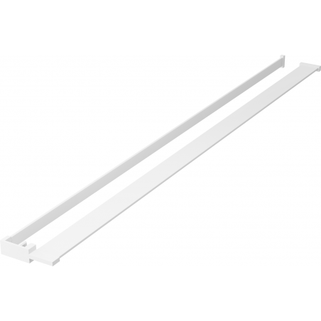 Mexen рафт за душ стена с релса за кърпи, бял - 800-02-20