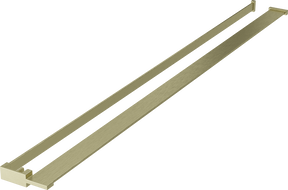 Mexen етажерка за душова стена с релса за кърпи, злато четкана - 800-02-55