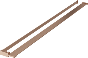 Mexen рафт за душова стена с релинг за кърпи, четкана мед - 800-02-65