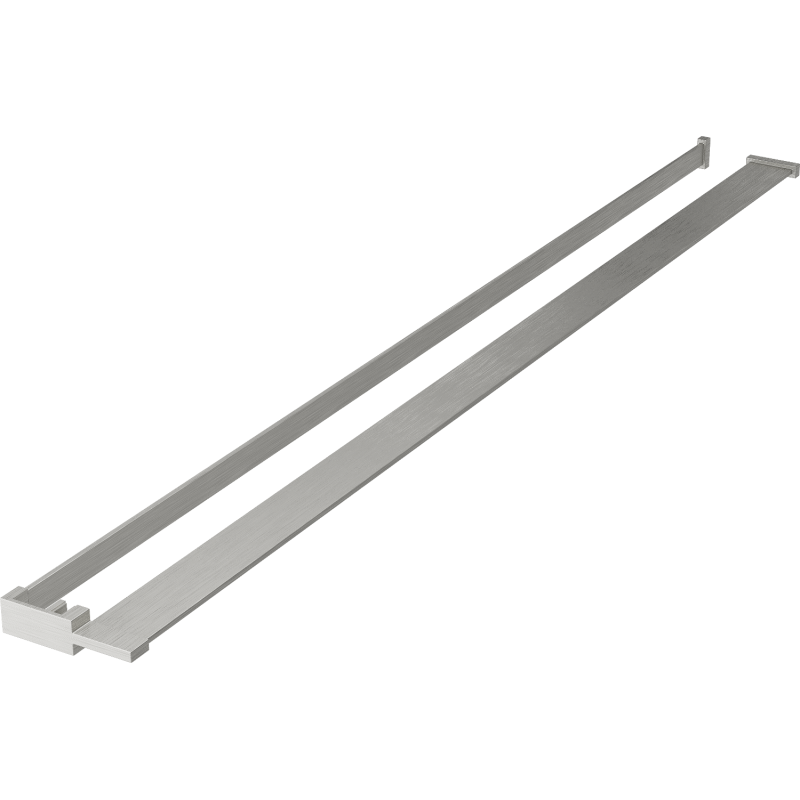 Mexen рафт за стена на душ с релинг за кърпи, четкан никел - 800-02-97