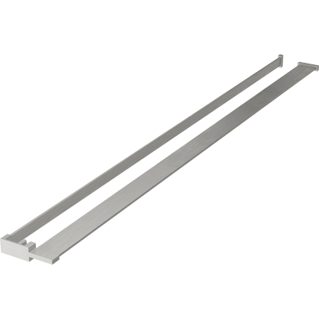 Mexen рафт за стена на душ с релинг за кърпи, четкан никел - 800-02-97