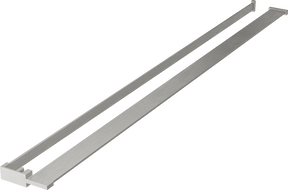 Mexen рафт за стена на душ с релинг за кърпи, четкан никел - 800-02-97