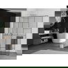 Mexen Kioto+ L стена за душ с рафт Walk-in 120 x 200 см, черен модел, хром - 800-120-123-01-78